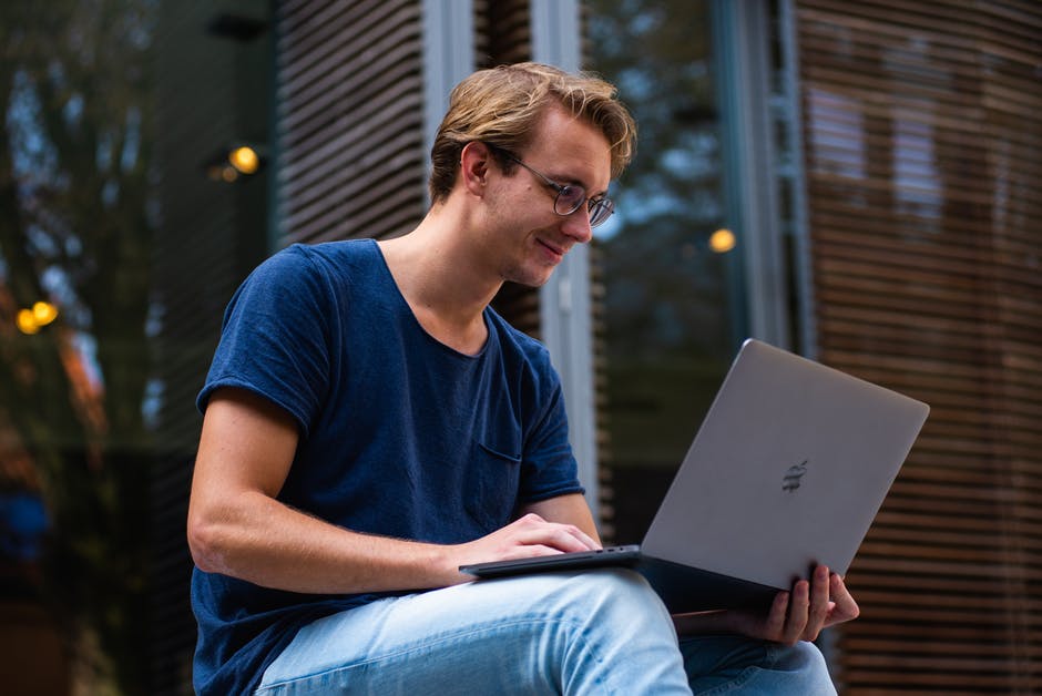 homeschooled student on computer